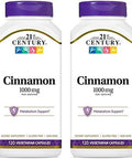 21St Century Cinnamon 1000Mg 120 Vegicaps (Pack Of 2)