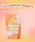 Golde Shroom Shield - Plant Based Superfood Blend W/Turkey Tail Mushroom & Reishi Mushroom Extract - Stress Defense - Antioxidants & Prebiotics - Vegan, Keto, & Sugar- Hot Cocoa - 30 Servings