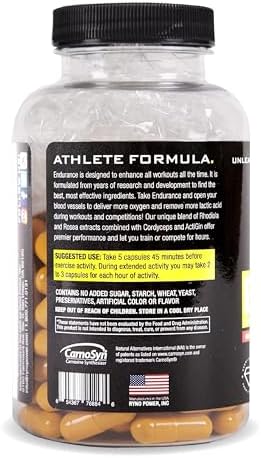 Ryno Power Endurance Capsules Workout Harder And Longer Reduce Lactic Acid Buildup And Deliver More Oxygen To Your Muscles