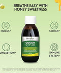 Herbion Naturals Cough Syrup With El Jarabe Para La Tos Con Miel Naturally Tasty Soothes Throat Green Honey 5 Fl Oz (3)