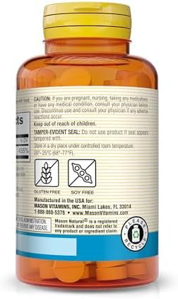 Mason Natural Zinc 50 Mg - Improved Immune System Function, Supports Antioxidant Health, Aids Absorption Of B Vitamins, 100 Tablets (Pack Of 3)