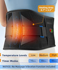 Comfytemp Cordless Heating Pad With Back Brace For Lower Back Fsa Eligible Hsa Portable Wireless Wearable Heated Rechargeable Lumbar Support Fathers Day Dad s 3 Heat 3 Timer 52""(No Massage)