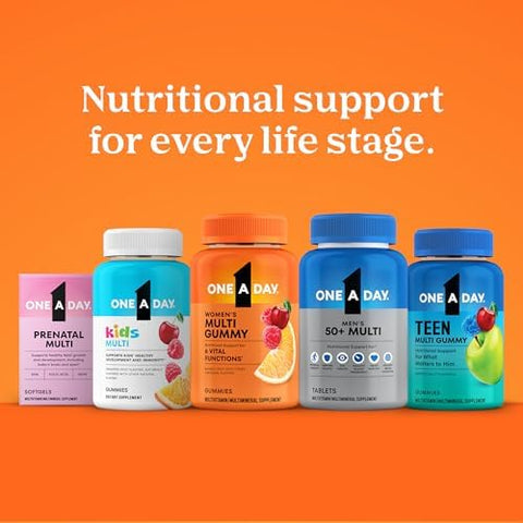 One A Day Men's 50+ Healthy Advantage Multivitamin Multivitamin for Men with Vitamins A C E B6 B12 Calcium and Vitamin D Tablet 200 Count (Pack of 1)