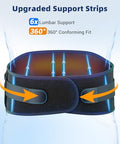 Comfytemp Cordless Heating Pad With Back Brace For Lower Back Fsa Eligible Hsa Portable Wireless Wearable Heated Rechargeable Lumbar Support Fathers Day Dad s 3 Heat 3 Timer 52""(No Massage)