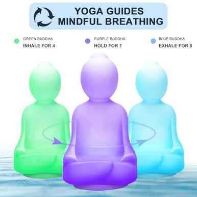 Lalifebuss Mindfulness 'Breathing Yoga' 4-7-8 Guided Visual Meditation Breathing Light Calm Your Mind For Stress & Anxiety Relief/Learn Deep Breathing For Adults Kids Social Emotional Learning