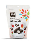 365 by Whole Foods Market, Dark Chocolate Covered Almonds, 6 Ounce