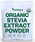 Organic Stevia Extract Powder125 g Zero Calorie Pure Stevia Extract Concentrated Powder Sweetener for Baking and Beverages No Aftertaste NonGMO Keto Friendly 892 Servings