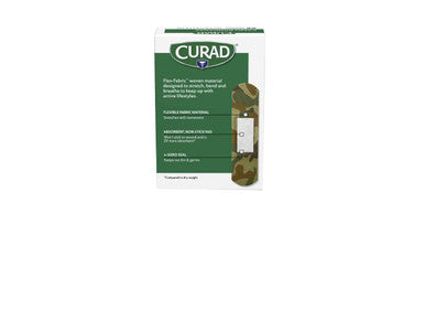 Curad Kid-Friendly Adhesive Bandages Green Camouflage Design 3/4" x 3" 25 Count (Pack of 6)