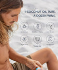Conscious Coconut Travel-Ready Coconut Oil Tube (3.4 oz) ÃƒÂ¢Ã¢â€šÂ¬Ã¢â‚¬Å“ Organic, Fair Trade, Raw & Centrifuged | TSA-Approved Multipurpose Skin Care