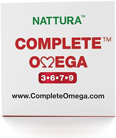 Nattura Complete Omega 3-6-7-9 Pure Sea Buckthorn Oil European Quality from Unrefined Cold Pressed Whole Sea Buckthorn Wild Berries - Non-GMO Certified Kosher Gluten- Capsules
