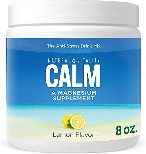 Natural Vitality Sweet Lemon Flavor Magnesium AntiStress Drink Mix 8 Oz