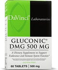 Davinci Labs Gluconic Dmg 500 Mg Dietary Supplement To Support Endurance And Immune System Function With 500 Mg Nndimethylglycine Per Tablet Vegetarian Gluten 60 Chewable Tablets