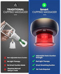 Eurpmask Choose The Color Of Europe Electric Cupping Kit For Massage Therapy With Remote Controller - 32 Levels Of Adjustable Suction & Heat Portable Cupping Therapy Set For Back Pain Relief Neck Muscle Soreness