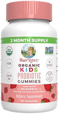 Maryruth Organics Gummies For Kidsa A' A multivitamin (Mixed Berry and Cherry) and Probiotic (Strawberry) Usda Organic No Gelatin Vitamins For Immunity Gut Health and Overall Wellness Vegan NonGmo