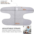 Calming Comfort Calming Heat Knee Wrap By Sharper Image Weighted Copper & Charcoal Heating Pad Auto Shut-Off Feature For Holidays Women & Men 2 Heat & 5 Vibrating Massage Settings 30.3 X 16.5