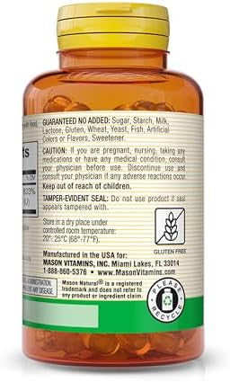 Mason Natural Vitamin A Beta Carotene 25000 Iu Supports Healthy Vision Cell Function & Immune Function 100 Softgels