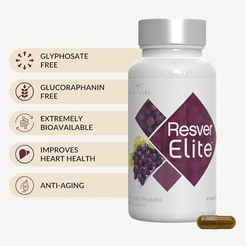 Brocelite Mara Labs Resverelite Bioavailable Resveratrol Vegan No Fillers And Non-Gmo 60 Vegan Capsules