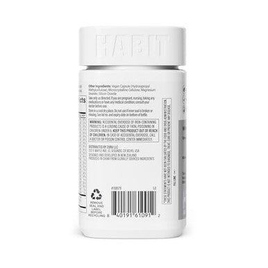 H' Habit Habit Men'S Multivitamin Supports Health & Wellness Vitamins A-E Magnesium Zinc L-Arginine 60 Capsules