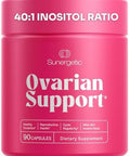 Sunergetic Premium Ovarian Health Support Supplement " Hormone Balance Ovulation & Cycle Regularity Myoinositol & Dchiro Inositol Supplement For Women " 40:1 Inositol Ratio With Folate & Dim " 90 Capsules