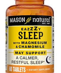 Mason Natural Eazzzy Sleep With Magnesium & Chamomile Natural Sleep Aid 60 Tablets (Pack Of 3)