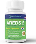 Welmate Areds 2 (120 Servings) Eye Vitamin And Mineral Supplement Vitamin C Zinc Lutein Zeaxanthin Macular Health Doctor Formulated & Tested Eye Care Gluten 240 Mini Softgels