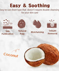 Purederm Coconut Essence Mask (12 Pack) - Coconut Extracts, Collagen, And Vitamin E To Make Your Skin Smooth And Clear