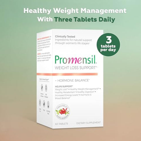 Promensil Weight Loss Support Berberine Hcl Supplement For Women Healthy Weight Management Metabolic Health With Ecgc Green Tea Extract 1500Mg Berberine Per Serving 60 Tablets
