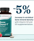 LifeSeasons Bone DensiT Osteo and Calcium Support Bone Mineral Density Pliability and Healing Skeletal Strength and Tissue Production Calcium Magnesium and Vitamin D 120 Capsules