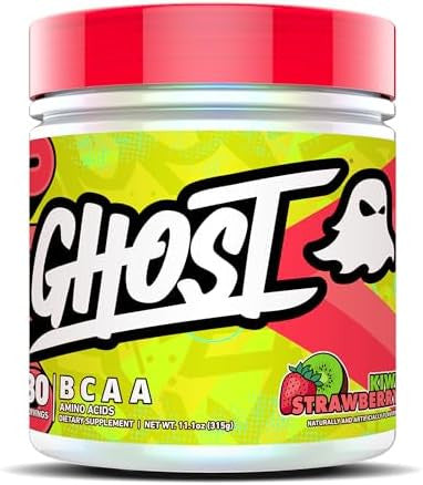 Ghost Bcaa Powder Amino Acids Supplement Sour Patch Kids Blue Raspberry 30 Servings Sugar Intra Post & Pre Workout Amino Powder & Recovery Drink 7G Bcaa