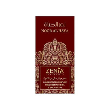 Zenia Noor Al Haya Perfume Oil Roll-On 6Ml / 0.2Oz Long Lasting Alcohol-Free Fresh Floral Musk Fragrance Oil With Citrus Jasmine Aloe Vera & Oud