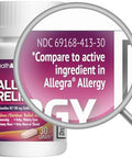 HealthA2Z Fexofenadine HCl 180mg 24-Hour Allergy Relief