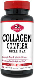 Olympian Labs Multi Collagen Complex Type I Ii Iii V X Hair Nails Joint Gut Health 90 Caps 30Day Supply