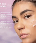 Heritage Store Aura Glow Facial Mask Brightening & Refining Treatment All Skin Types Exfoliating Gel Mask With Aha & Fruit Acids Hyaluronic Acid Sea Moss & Clear Quartz Vegan Paraben 2Oz