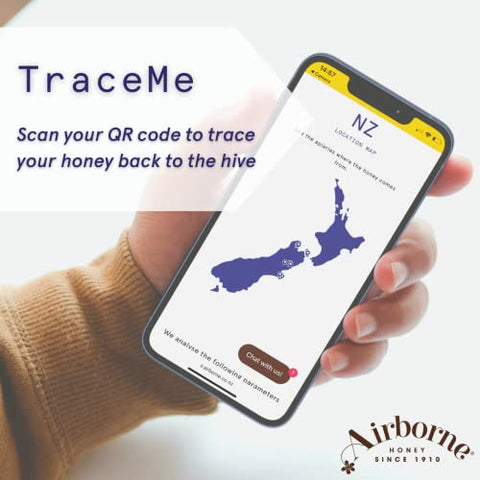 Airborne Manuka Honey (85+ Manuka Pollen) Raw and Unfiltered Premium New Zealand 100% Pure, Daily Wellness Support 17.6 oz.