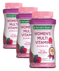 Nature'S Bounty Optimal Solutions Women'S Multivitamin Gummies For Immune Support Cellular Energy Support Bone Health Raspberry Flavor 70 Total Servings 140 Count (Pack Of 3)