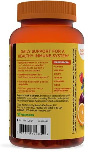 Nature'S Way Alive Immune Gummies With Elderberry, Immune Support, 90 Gummies