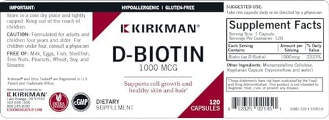 dBiotin 1000 mcg Capsules Hypo 120 count
