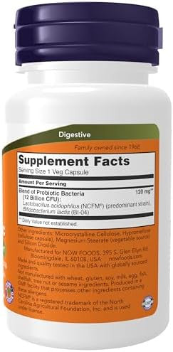 Now Foods Supplements Respiratory Care Probiotic With Clinically Tested Ncfm & Bi04 60 Veg Capsules