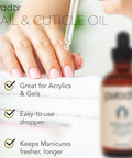 Pura D'Or 4 Oz Nail And Cuticle Oil - Nourishing Treatment With Dropper - Natural Blend Enriched With Biotin Vitamin E Milk For Nail Growth Healthy Nail Beds And Great For Acrylic Nails