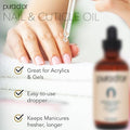 Pura D'Or 4 Oz Nail And Cuticle Oil - Nourishing Treatment With Dropper - Natural Blend Enriched With Biotin Vitamin E Milk For Nail Growth Healthy Nail Beds And Great For Acrylic Nails