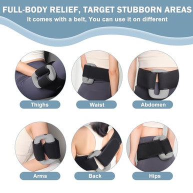 Ds Savoring Multifunctional Full-Body Fascia Ring Massager 3 Modes & 6 Intensities Deep Tissue Vibration Hands-Free Electric Massage Ring For Muscle Recovery & Relaxation For Athletes & Office Workers