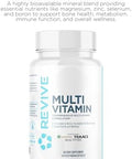 Revive Md Multi-Vitamin Supplement For Men & Women - Comprehensive Multivitamin Supports Energy Immunity & Overall Health With Essential Vitamins Nac Zinc Magnesium & More - 60 Capsules