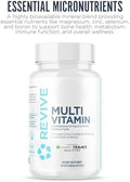 Revive Md Multi-Vitamin Supplement For Men & Women - Comprehensive Multivitamin Supports Energy Immunity & Overall Health With Essential Vitamins Nac Zinc Magnesium & More - 60 Capsules