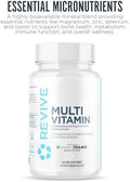 Revive Md Multi-Vitamin Supplement For Men & Women - Comprehensive Multivitamin Supports Energy Immunity & Overall Health With Essential Vitamins Nac Zinc Magnesium & More - 60 Capsules