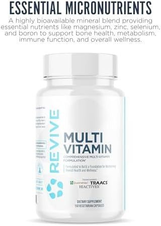 Revive Md Multi-Vitamin Supplement For Men & Women - Comprehensive Multivitamin Supports Energy Immunity & Overall Health With Essential Vitamins Nac Zinc Magnesium & More - 60 Capsules