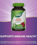 Nature'S Way Zinc Gummies, Daily Immune Support Gummies, 100% Daily Value Zinc Per Gummy, Mixed Berry Flavored, 120 Gummies (Packaging May Vary)