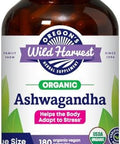 Oregon'S Wild Harvest Organic Ashwagandha Nongmo Herbal Supplements For Stress Relief Immune Support Balanced Energy Levels & Mood Support 180 Count