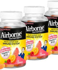 Airborne Assorted Fruit Flavored Gummies 42 Count 750Mg Of Vitamin C And Minerals & Herbs Immune Support (Packaging May Vary) (Pack Of 3)