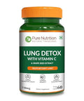 Pure Nutrition Lung Health Supplement 60 Caps Herbal Lung Support Formula With Quercetin Vitamin C Nettle Vasaka Leaf Lotus Licorice & Ginger