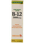 Nature'S Bounty B-12 5000 Mcg Sublingual Liquid Energy Health 2 Oz (Pack Of 2)